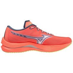 Buty do biegania damskie Mizuno Wave Rebellion. Czerwone obuwie sportowe damskie Mizuno, bez wzorów, do biegania, mizuno wave. Za 404.00 zł.