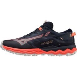 Buty Mizuno Wave Daichi 7 J1GK227171 czarne. Czarne obuwie sportowe damskie bez wzorów, z materiału, do biegania, mizuno wave. Za 692.07 zł.