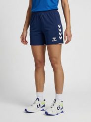 Damskie szorty tkane Hummel Core 2.0. Białe szorty sportowe damskie Hummel, xl, bez wzorów, z poliesteru, klasyczne, na fitness i siłownię. Za 169.50 zł.
