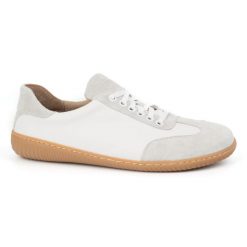WASAK Buty męskie barefoot minimalistyczne skórzane 0742W biały groszek białe. Białe półbuty na co dzień męskie ze skóry, bez zapięcia. Za 484.00 zł.
