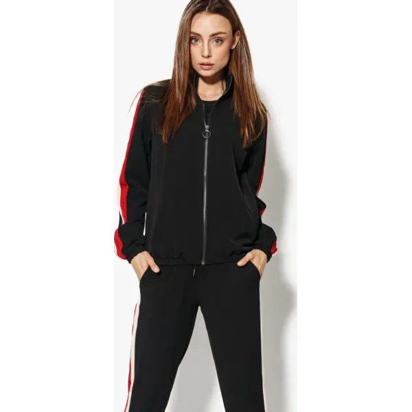 Confront Bluza Poppy , czarny, rozmiar M. Czarne bluzy damskie Confront, m, z aplikacjami, z materiału, bez kaptura, na fitness i siłownię, climacool (adidas). W wyprzedaży za 79.99 zł.