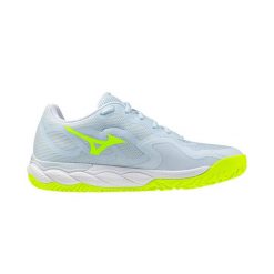 Buty do tenisa damskie Mizuno Wave Enforce Court CC W. Niebieskie obuwie sportowe damskie Mizuno, bez wzorów, z materiału, tenisowe, mizuno wave. Za 339.99 zł.