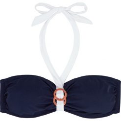 Biustonosz bikini "Fiji" w kolorze granatowo-jasnoróżowym. Biustonosze Dorina. W wyprzedaży za 34.95 zł.