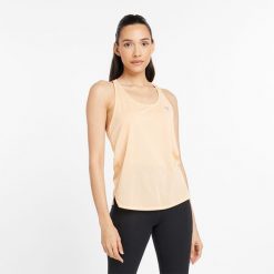 Koszulka damska New Balance WT41250PRE – pomarańczowa. Brązowe koszulki sportowe damskie New Balance, xl, bez wzorów, z materiału, bez kołnierzyka, bez ramiączek, do biegania. Za 69.99 zł.