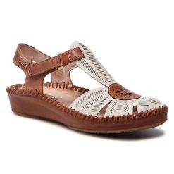 Sandały Pikolinos. Białe klapki damskie Pikolinos, bez wzorów, bez obcasa, na płaskiej podeszwie, bez zapięcia. Za 329.99 zł.