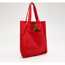 Materiałowa torba shopper - Czerwony. Torebki shopper damskie marki Cropp. Za 59.99 zł.