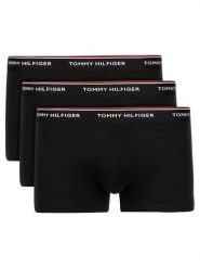 Tommy Hilfiger Komplet 3 par bokserek 3P Lr Trunk 1U87903841 Czarny. Czarne bokserki męskie Tommy Hilfiger, m, bez wzorów, z bawełny. Za 179.99 zł.