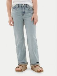 Calvin Klein Jeans Jeansy LVCKSJC05G Niebieski jasny Straight Fit. Niebieskie jeansy dla dziewczynek Calvin Klein Jeans, z bawełny. Za 269.99 zł.