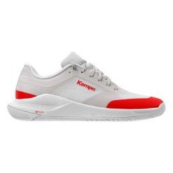 Buty halowe Kempa Kourtfly Two. Białe buty sportowe męskie Kempa, bez zapięcia, do piłki ręcznej. Za 418.00 zł.