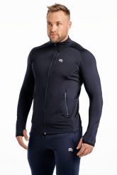 Bluza szybkoschnąca termoaktywna do biegania Rough Radical Boost. Niebieskie bluzy męskie ROUGH RADICAL, l, bez wzorów, z dzianiny, bez kaptura. Za 144.90 zł.