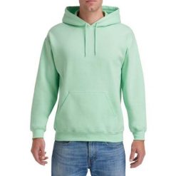 Bluza Z Kapturem Dla Dorosłych Unisex Heavy Blend. Zielone bluzy męskie Gildan, m, bez wzorów, z kapturem. Za 74.99 zł.