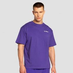 Koszulka męska oversize z krótkim rękawem Limitless Royal. Koszulki sportowe męskie GYMBEAM, m, bez wzorów, z bawełny, bez kołnierzyka, bez ramiączek, na fitness i siłownię. Za 76.90 zł.