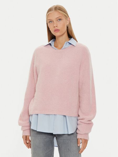 Marella Sweter Ovidio 2423366202 Różowy Regular Fit. Czerwone swetry damskie Marella, m, bez wzorów, z syntetyku, bez kołnierzyka, bez ramiączek, bez kaptura. Za 509.99 zł.