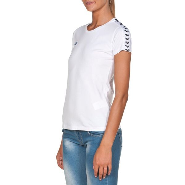 Koszulka damska Arena T-Shirt Team Icons. Białe koszulki sportowe damskie Arena, xs, z aplikacjami, z bawełny, eleganckie, bez kołnierzyka. Za 195.50 zł.