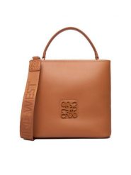 Nine West Torebka CEO-Aera-LDA8888 Brązowy. Brązowe torebki do ręki damskie Nine West, z aplikacjami, z materiału, bez dodatków. Za 199.99 zł.