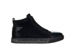 Trzewiki John Doubare 21212X-1C-R Blue 104202, Granatowy, Skóra naturalna - 40. Niebieskie buty sportowe męskie John Doubare, z nubiku, bez zapięcia. W wyprzedaży za 404.10 zł.