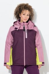 Damskie Kurtka sportowa HYPRAR wodoodporna kaptur. Czerwone kurtki damskie Ulla Popken, plus size, bez wzorów, z materiału, z kapturem, narciarskie. Za 739.99 zł.