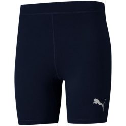 Spodenki kompresyjne męskie PUMA Liga Baselayer Short Tight. Fioletowe krótkie spodenki sportowe męskie Puma, m, bez wzorów, do piłki nożnej. Za 142.63 zł.