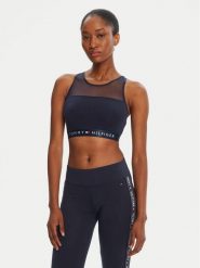 Tommy Hilfiger Biustonosz top UW0UW00012 Granatowy. Niebieskie biustonosze Tommy Hilfiger, bez wzorów, z bawełny. Za 109.99 zł.