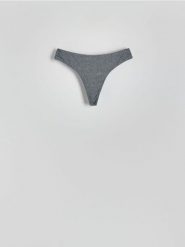 Dół od bikini - granatowy. Niebieskie bikini damskie Reserved, l, bez wzorów. W wyprzedaży za 12.99 zł.