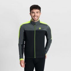 Mocno ocieplona kurtka zimowa męska Rogelli FREEZE. Czarne kurtki sportowe męskie Rogelli, na zimę, m, bez wzorów, rowerowe. Za 345.00 zł.