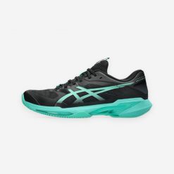 Buty tenisowe męskie ASICS Solution Speed FF 4 na korty ziemne. Czarne buty sportowe męskie Asics, z kauczuku, bez zapięcia, tenisowe. Za 649.99 zł.