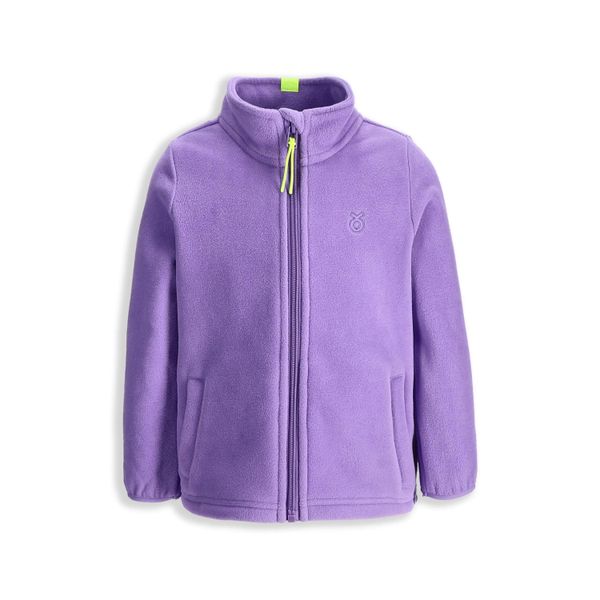 Bluza turystyczna dziewczęca bluza polarowa Lemon explore ZL6. Fioletowe bluzy dla dziewczynek LEMON explore, na zimę, z aplikacjami, z materiału, bez ramiączek, bez kaptura. Za 99.90 zł.