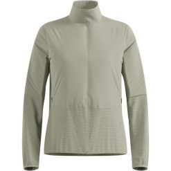 Kurtka hybrydowa Odlo Jacket ESSENTIAL INSULATOR HYBRID. Szare kurtki damskie Odlo, bez wzorów, bez kaptura. Za 589.99 zł.