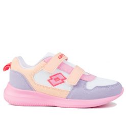 Buty dziecięce dla dziewczynki Lotto CONVINCE VL MF K. Białe buty sportowe dziewczęce Lotto, bez wzorów, bez zapięcia, trekkingowe. Za 89.00 zł.