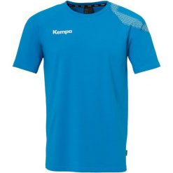 Koszulka Kempa Core 26. Niebieskie koszulki sportowe męskie Kempa, m, bez wzorów, z materiału, bez kołnierzyka, bez ramiączek, do piłki nożnej. Za 125.13 zł.