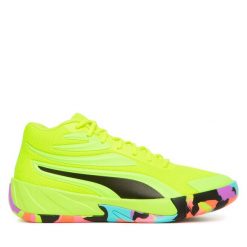 Buty do koszykówki Puma. Żółte buty sportowe męskie Puma, bez zapięcia, do koszykówki. Za 269.99 zł.