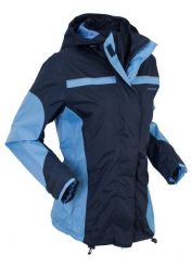 Wodoodporna kurtka funkcyjna 3 w 1. Czerwone płaszcze damskie bonprix, bez wzorów, z polaru, bez kaptura. Za 349.99 zł.