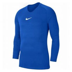 Bluza Męska Park DriFIT Base Layer Top. Niebieskie koszulki sportowe męskie Nike, m, bez wzorów, bez kołnierzyka, bez ramiączek, trekkingowe. Za 131.99 zł.