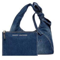 Torebka Marc Jacobs. Niebieskie torebki do ręki damskie Marc Jacobs, bez wzorów, klasyczne, bez dodatków. Za 1,499.00 zł.