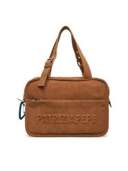 Patrizia Pepe Torebka 2B0125/L152P Brązowy. Brązowe torebki do ręki damskie Patrizia Pepe, bez wzorów, ze skóry, bez dodatków. Za 919.99 zł.