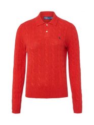 Polo Ralph Lauren sweter z dzianiny z zawartością kaszmiru Kobiety Wełna czerwony, XS. Czerwone swetry damskie Polo Ralph Lauren, xs, bez wzorów, z dzianiny, eleganckie, bez kołnierzyka, bez ramiączek, bez kaptura. Za 1,199.95 zł.