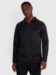 BLUZA MĘSKA SPORTOWA TRENINGOWA SZYBKOSCHNĄCA 4F TFSWM561 KOLOR CZARNY. Czarne bluzy męskie 4f, l, bez wzorów, z materiału, bez kaptura. Za 229.99 zł.