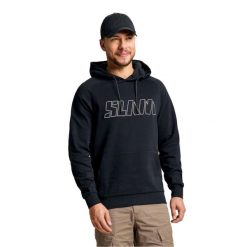 Bluza Z Kapturem Z Logo Slam Dorosłych. Brązowe bluzy męskie SLAM, m, bez wzorów, z bawełny, z kapturem. Za 467.99 zł.