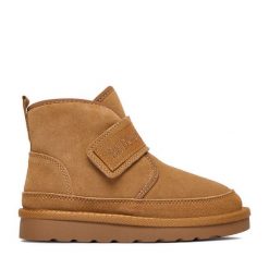 Kozaki Badura. Brązowe śniegowce dziewczęce Badura, bez zapięcia. Za 149.99 zł.