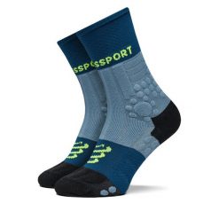 Skarpety długie Compressport. Niebieskie skarpety damskie Compressport, bez wzorów. Za 99.99 zł.