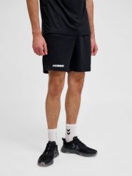 Szorty Hummel Multi PL. Czarne krótkie spodenki sportowe męskie Hummel, s, bez wzorów, z materiału, na fitness i siłownię. Za 138.50 zł.