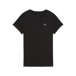Damska koszulka ESS ELEVATED PUMA Black. Czarne obuwie sportowe damskie Puma, z aplikacjami, na fitness i siłownię. Za 80.99 zł.
