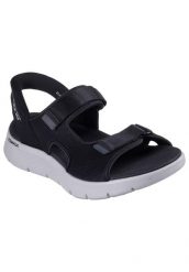 Sandały SKECHERS SLIP-INS GO WALK FLEX Czarny. Czarne sandały męskie Skechers, z materiału, bez zapięcia. Za 297.99 zł.