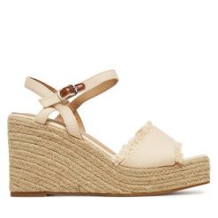 Espadryle DeeZee. Brązowe sandały damskie DeeZee, bez wzorów, bez obcasa, bez zapięcia. Za 139.99 zł.