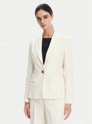 PINKO Marynarka 104930 A213 Biały Regular Fit. Białe żakiety damskie Pinko, bez wzorów, z wiskozy. Za 889.99 zł.