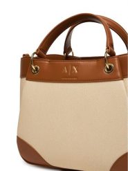 Armani Exchange Torebka XW000393 AF22518 M6261 Beżowy. Brązowe listonoszki damskie Armani Exchange, bez wzorów, z materiału, bez dodatków. Za 759.99 zł.