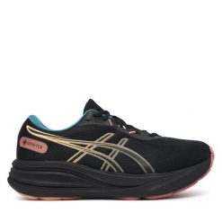 Buty do biegania Asics. Czarne obuwie sportowe damskie Asics, bez wzorów, do biegania. Za 569.99 zł.