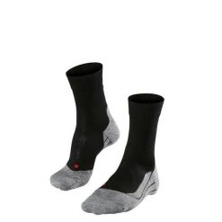 Skarpetki Falke RU4. Czarne skarpety męskie Falke, bez wzorów, z materiału. Za 125.00 zł.