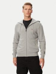 Napapijri Bluza Balis Fzh NP0A4HHV Szary Regular Fit. Szare bluzy męskie Napapijri, l, bez wzorów, z bawełny, bez kaptura. Za 422.99 zł.