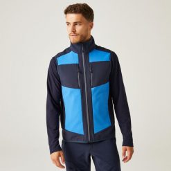 Kamizelka robocza softshellowa unisex E-Volve. Szare kurtki męskie Regatta, m, bez wzorów, z softshellu, sportowe, bez kaptura. W wyprzedaży za 309.99 zł.